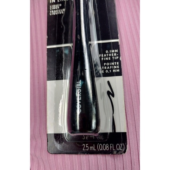CoverGirl Eyeliner Get In Line Liquid Liner 320 Major Matte Black Eye Makeup 3x - Picture 3 of 16
